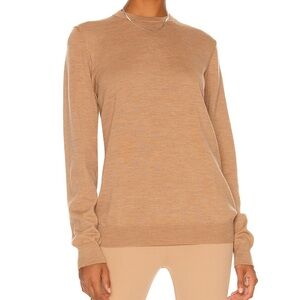 WARDROBE.NYC Crew Neck Sweater | Medium | Camel | $395 Retail | Wool